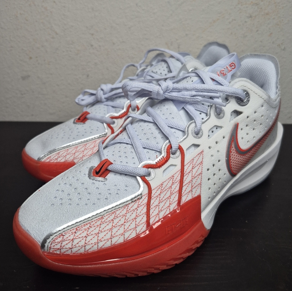 Nike G.T. Cut 3 Basketball White/Red Mens Size 8.5 Womens Size 10 New DV2913-101
